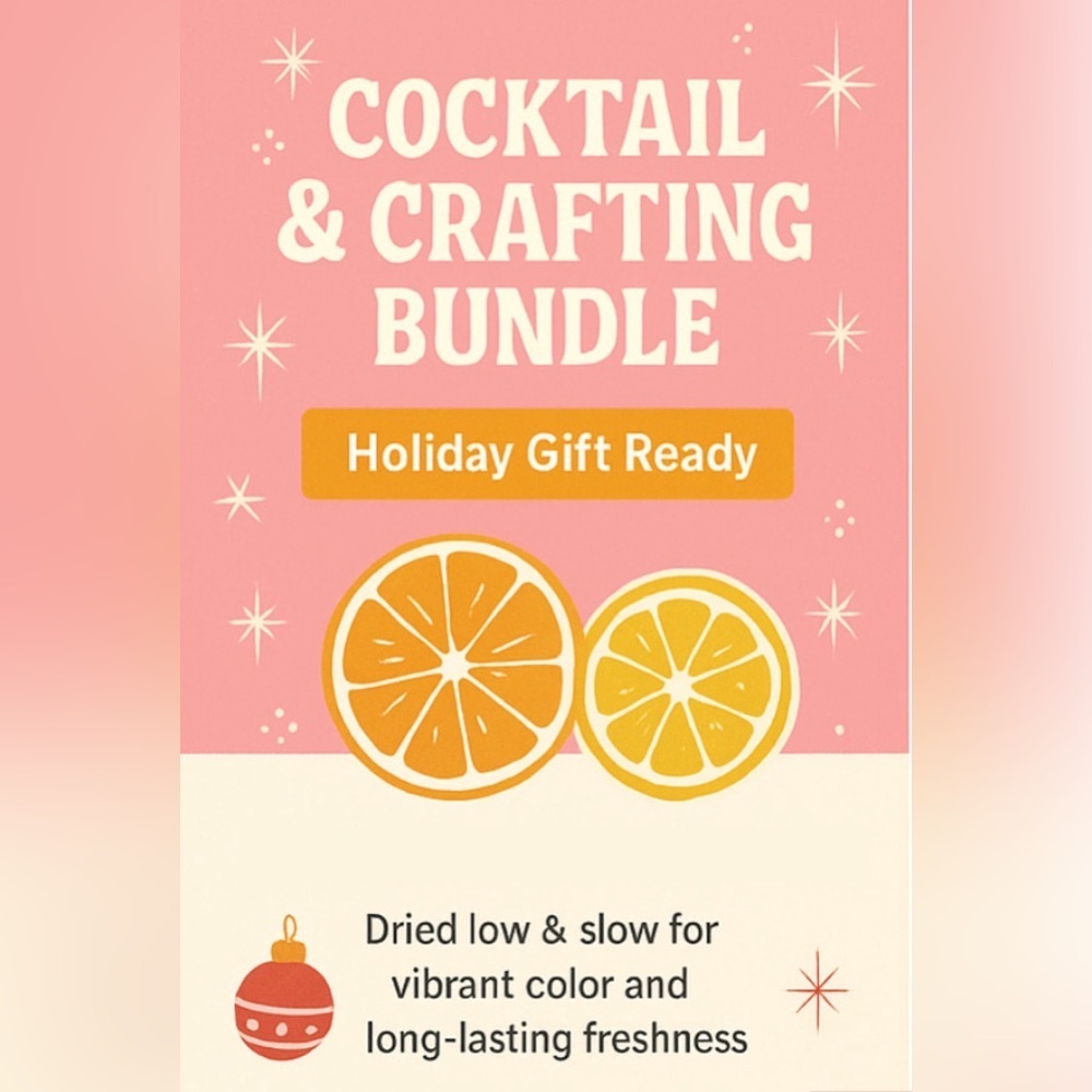 🍊Customizable Citrus Holiday Cocktail & Crafting Bundle | Dehydrated Slices - Picture 3 of 16